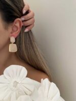 گوشواره 2 تیکه مینا کاری کد 310837