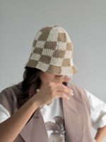 کلاه باکت قلاب بافی کد 310761 - تصویر 3