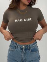 تیشرت کراپ BAD GIRL کد 180593