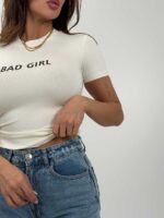 تیشرت کراپ BAD GIRL کد 180593 - تصویر 7