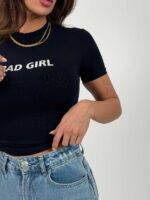 تیشرت کراپ BAD GIRL کد 180593 - تصویر 8