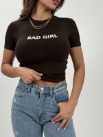 تیشرت کراپ BAD GIRL کد 180593 - تصویر 9