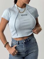 بلوز هلالی EYSE کد 180598 - تصویر 5