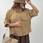 شومیز طرح جیب کد 220630