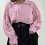 شومیز راه راه MIU MIU کد 220643