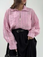 شومیز راه راه MIU MIU کد 220643