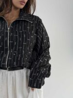 شومیز راه راه MIU MIU کد 220643 - تصویر 15