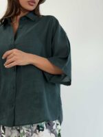 شومیز حریر آستین پاکتی کد 220638 - تصویر 31