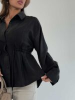 شومیز کمربنددار کد 220635 - تصویر 15