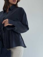 شومیز کمربنددار کد 220635 - تصویر 20