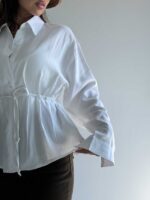 شومیز کمربنددار کد 220635 - تصویر 32