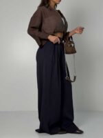شلوار کرپ آتریسا کد 102190 - تصویر 8