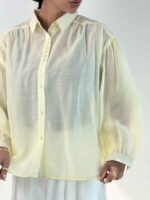 شومیز حریر چند دکمه کد 220639 - تصویر 7