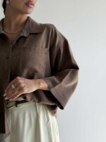 شومیز پشت هلال کد 220636 - تصویر 16