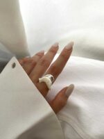 انگشتر سنگی دفرمه کد 310787 - تصویر 2