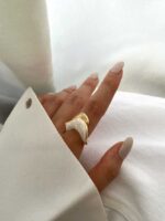 انگشتر سنگی دفرمه کد 310787 - تصویر 3