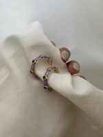 گوشواره نگین دار کد 310778 - تصویر 6