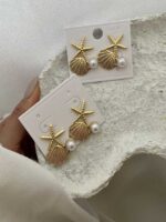 گوشواره دریایی کد 310829 - تصویر 2