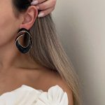 گوشواره صدفی مینا کاری کد 310845