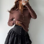 بلوز کبریتی DILVIN کد 180611