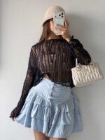 بلوز توری NISAN کد 180607 - تصویر 4