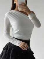 بلوز آستین توری QUZU کد 180606 - تصویر 10