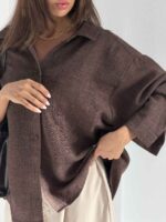شومیز تک جیب شانتون کد 220658 - تصویر 20