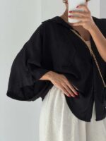 شومیز آستین کوتاه دایانا کد 220656 - تصویر 16