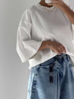تیشرت یقه 2 تیکه کد 180657 - تصویر 5
