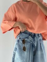 تیشرت یقه 2 تیکه کد 180657 - تصویر 2