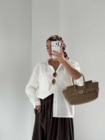 شومیز تک جیب سونیا کد 220667 - تصویر 8