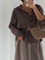 شومیز تک جیب سونیا کد 220667 - تصویر 11