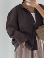 شومیز تک جیب سونیا کد 220667 - تصویر 21