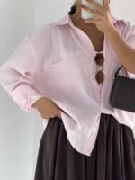 شومیز تک جیب سونیا کد 220667 - تصویر 18