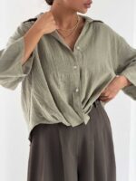 شومیز کنفی جلو گره کد 220672