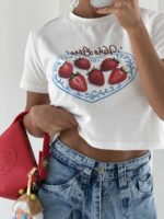 تیشرت QUZU STRAWBERRIE کد 180651 - تصویر 3