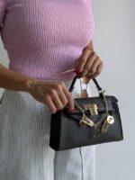 کیف دستی HERMES قفل دار کد 280517 - تصویر 5