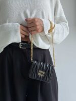 مینی کیف چروک MIU MIU کد 280522 - تصویر 9