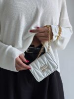 مینی کیف چروک MIU MIU کد 280522 - تصویر 5