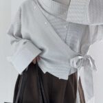 شومیز راه راه 2 تیکه کد 220673
