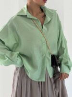 شومیز پیله ای آرالیا کد 220686 - تصویر 10