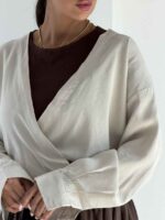شومیز و کراپ پادینا کد 220685 - تصویر 10