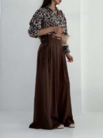 شلوار کمرکش بنددار کد 102304 - تصویر 11