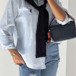 شومیز رویه دار POLO کد 220694