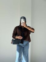 شومیز رویه دار POLO کد 220694 - تصویر 13