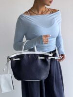 کیف دستی چرم گت دار کد 280532