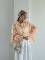 شومیز نگینی پاپیونی کد 220709