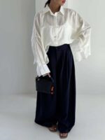 شومیز نگینی پاپیونی کد 220709 - تصویر 29