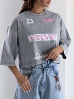 تیشرت نیم تنه VELVET کد 180772 - تصویر 11