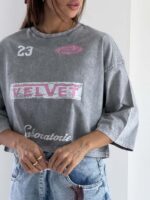تیشرت نیم تنه VELVET کد 180772 - تصویر 12